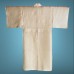 KIMONO D'ÉTÉ VINTAGE EN LIN ÉCRU  007-53 (M)